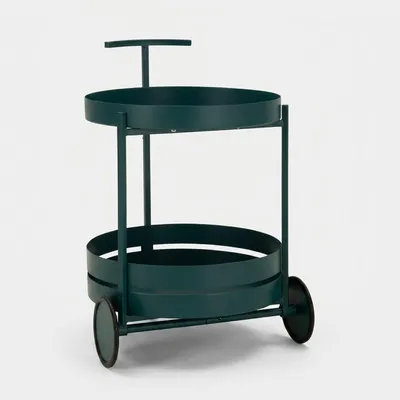 Produktbild von Servierwagen aus Metall mit Rollen Saturno