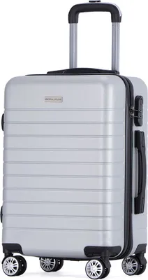 Produktbild von VERTICAL STUDIO "Sundsvall"  20" Handgepäck Koffer, 33,3 l, 4 Rollen, Teleskopgriff, Kofferschloss, leicht, robust, für Flugreisen silber | VS-142