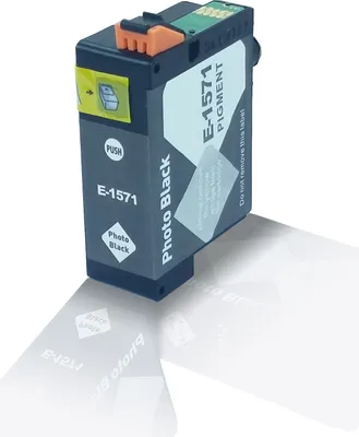Produktbild von Kompatible Tintenpatrone Photo Black für Epson Stylus Photo R3000 R 3000 Black Noir T1571 T 1571 C13T15714010 - Eco Office Serie