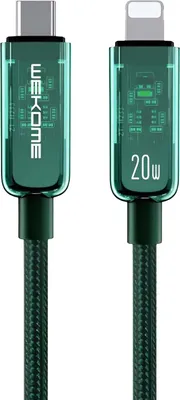 Produktbild von Wekome, WDC-181 Kabel 1m USB-C auf Lightning 20W Vanguard Serie, Grün
