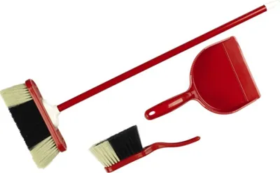 Produktbild von Vileda Kehrset 3tlg. Kunststoff rot