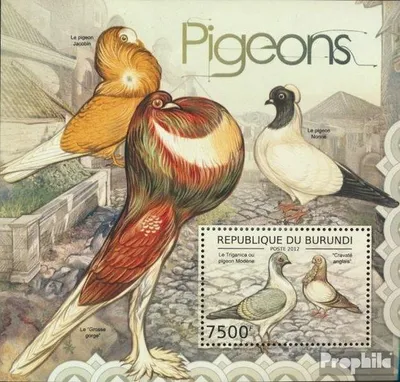 Produktbild von Briefmarken Burundi 2012 Mi Block252 (kompl.Ausg.) postfrisch Haustauben