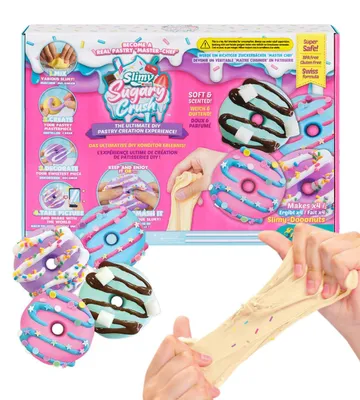 Produktbild von Sugary Crush Slime und Knete Kreativ-Set Backspiel zum selber Mischen Formen und Dekorieren kreatives Gestalten für Kinder Dooonuts