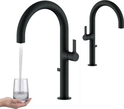 Immagine prodotto di Rubinetto da cucina Pureco nero per filtro dell'acqua