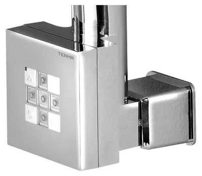 Obrázek produktu pro Sapho KTX elektrická patice s termostatem a krytem pro kabel, 800 W, chrom