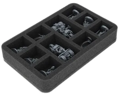 Obrázok produktu pre Penový vložka pre hru Necromunda, 10 priehradiek