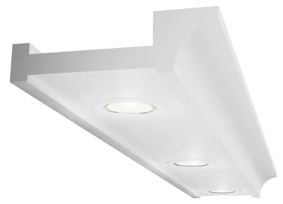 Produktbild von ELHARE Stuckleisten Spot LED Profil Band Indirekte Beleuchtung Licht XPS LH21A - 60x200mm, 2m
