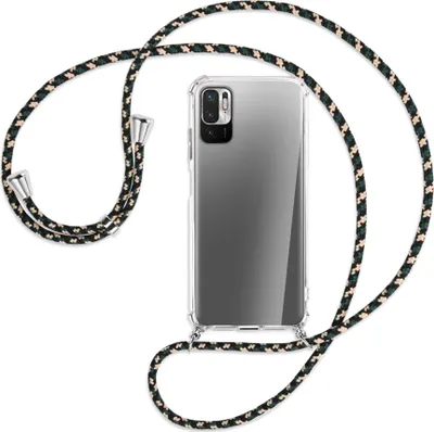 Produktbild von Handykette Backcover-Schutzhülle mit Band (Metall silberfarben) für Xiaomi Redmi Note 10 5G - camouflage