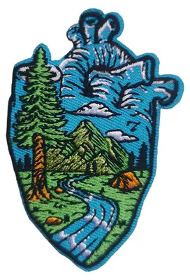 Bestickter Aufbügel-Patch, 5 x 7,6 cm, Blumenmotiv, 2 Stück
