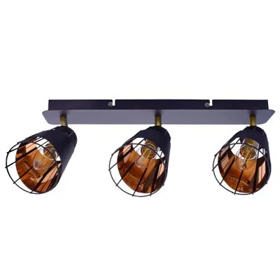 Produktbild von Deckenleuchte Milagro RICK 3xE14 schwarz Metall