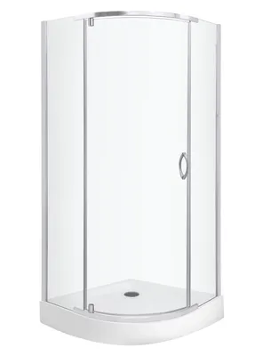 A shower cabin on a white background.