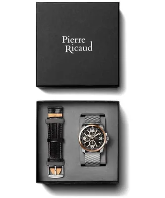 Produktbild von Pierre Ricaud Herrenuhr Pierre Ricaud Multifunktions-SET PierreRicaud-P60026.R1R4QF-SET