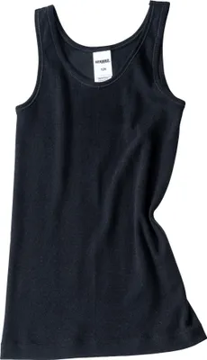 Produktbild von HERMKO 2000 4er Pack Mädchen Unterhemd aus 100% Baumwolle, Tank Top , Farbe:weiß / schwarz, Größe:98