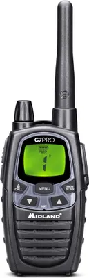Image de Talkie Walkie MIDLAND G7 Pro Noir avec chargeur