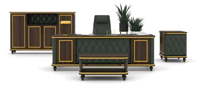 Obrázek produktu pro Elegantní kancelářský nábytek designové dřevěné stoly pojízdné podstavce skříň na dokumenty