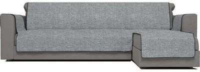 Productafbeelding van Famanu sofaovertrek met chaise longue - donkergrijs, 290 cm