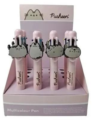 Zdjęcie produktu dla Długopis wielokolorowy Pusheen 6kol (20szt) - Puckator