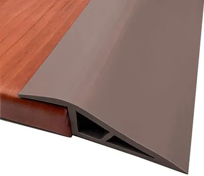 Immagine prodotto di Profilo di raccordo per pavimenti in parquet e laminato, PVC, 1 m, color caffè