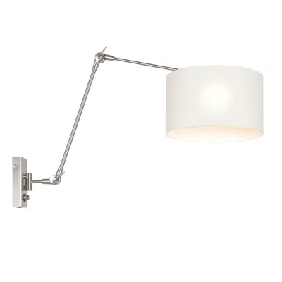 Produktbild von Steinhauer - wandleuchte - Prestige Chic - stahl - leinen metall - stehlampe - E27 - 8106ST