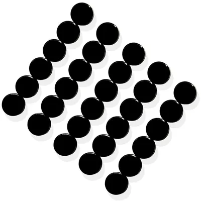 Produktbild von Magnete für Magnettafeln, 40 Stück, starke Magnete, Kühlschrankmagnete, Minimagnete, kleine Whiteboard-Magnete, runde Magnete für Tafeln, Pinnwände, Kühlschränke, schwarze Magnete