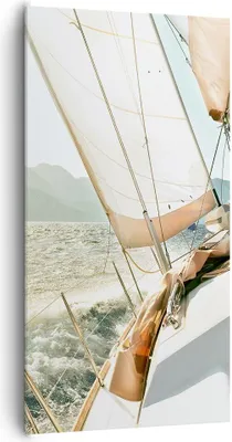 Produktbild von Bild auf Leinwand - Leinwandbild - Einteilig - Yacht Segeln So - 65x120cm - Wand Bild - Wanddeko - Wandbilder - Leinwanddruck - Bilder - Wanddekoration - Leinwand bilder - Wandbild - PA65x120-4847