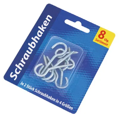 Obrázek produktu pro Sada šroubovacích háčků, 8 ks.