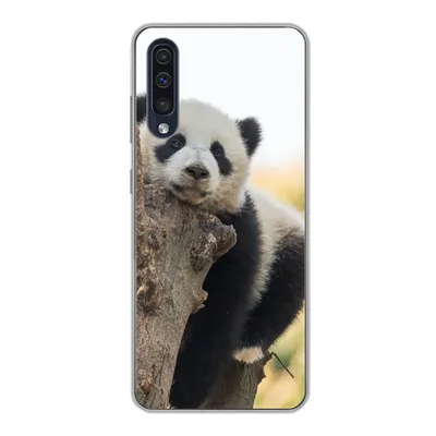 Produktbild von MuchoWow® Handyhülle Schutzhülle Hülle für Samsung Galaxy A30s Panda - Baum - Licht Silikon Softcase Handy Hülle - Karteninhaber