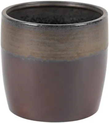 Produktbild von Rasteli - Blumentopf - keramik - braun - D18,5 x H17 cm - Öffnung 16 cm