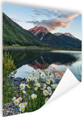 Produktbild von MuchoWow® Poster Kristallsee Amerika 75x75 cm - Wand Dekoration