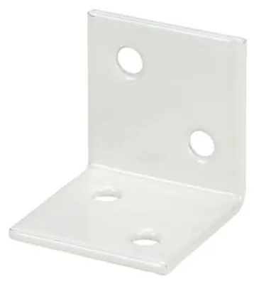 Produktbild von Vormann Breitwinkel 30x30mm Stahl weiß beidseitig versenkt