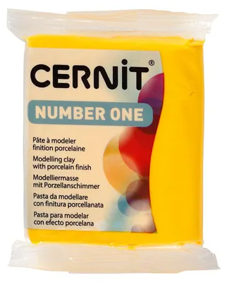 Image de Cernit Pâte à modeler jaune, 56 grammes