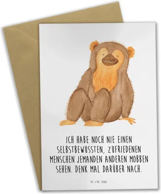 Produktbild von Mr. & Mrs. Panda Glückwunschkarte Mobbing bewältigen - Weiß - Geschenk, Trost, Grußkarte, Lebensfreude, einladungskarten, Mut, Vertrauem, inspirierender Spruch, Respekt