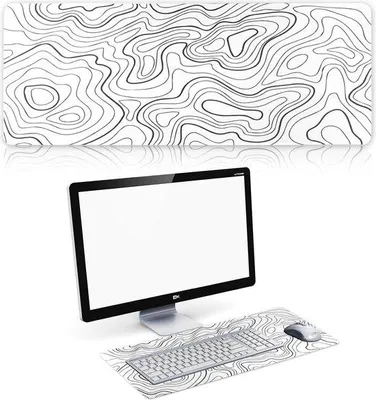 Image de Tapis de souris en caoutchouc 30 x 80 cm, antidérapant, pour PC et ordinateur portable