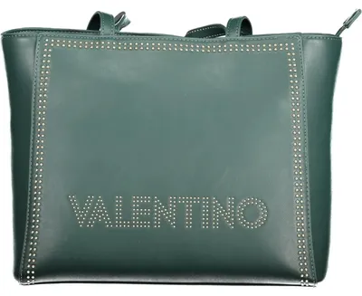 Produktbild von Grüne Damenschultertasche aus recyceltem Material mit Fächern