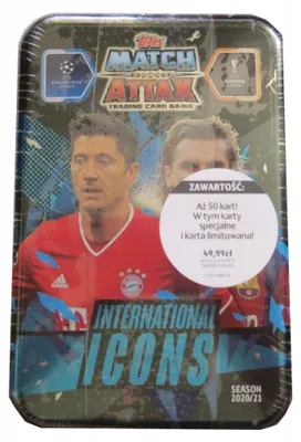 Produktbild von Topps Champions League 2020–21 International Icons Can + Limited Edition Hazard