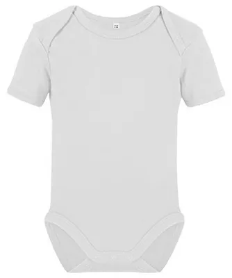 Productafbeelding van Link Kids Wear - "Bailey 01" rompertje voor baby's, gemaakt van biologische katoen, korte mouwen, model LT5427 (92) (wit)