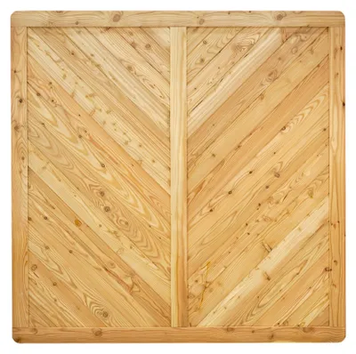 Produktbild von Ligna Gard Sichtschutzzaun Valencia gerade 180x180 cm Holzzaun Lärche stabiler Rahmen 44x88 mm sehr stabil
