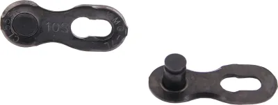 Produktbild von KMC Kettenschloss MissingLink 10R DLC 10-fach B=5,88mm, 1/2x11/128, 2 Stück, schwarz