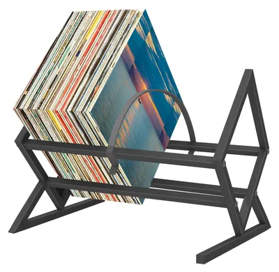Immagine prodotto di Supporto metallico per dischi in vinile, per 80-100 LP