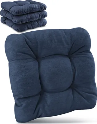 Image de Lot de 4 coussins de chaise Beautissu HighLux SK 40 x 40 x 8 cm