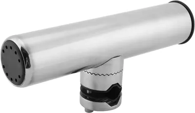 Imagen del producto de Soporte para cañas de pescar de acero inoxidable - Soporte para cañas en barco - Abrazadera ajustable de 25-32 mm - Rotación de 360 grados - Resistente a la corrosión - Uso duradero - Soporte para cañas
