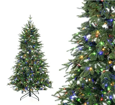 Obrázok produktu pre Stálezelený umelý vianočný stromček Sherwood Spruce Incl. LED diódy Zelená 180 cm