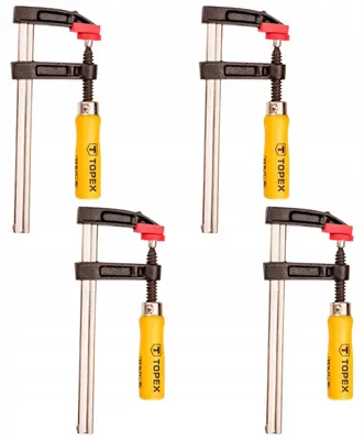 Produktbild von TOPEX 4er Set Schraubzwingen 50x150mm für Holzbearbeitung