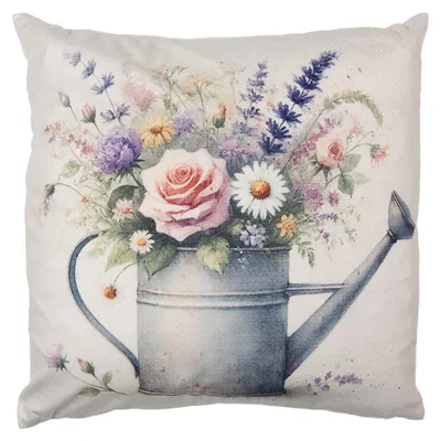 Image de Clayre & Eef Taie d'oreiller 45x45 cm Beige Polyester