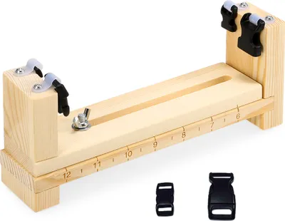 Produktbild von Holz Armband Jig Tool Survival Armband Strickwerkzeug DIY Flechten Paracord Maker Outdoor Paracord Weben Tool Kit