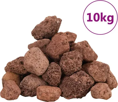 Obrázok produktu pre vidaXL Lavagranulat 10 kg Rot 3-5 cm