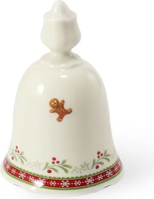 Image de Glocke, 10,5 cm, Lebkuchen, Weihnachtsporzellan, Leander