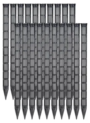 Produktbild von Pflanzenbelüftungsrohre, Wurzelfäuleprävention, Überwässerungskontrolle, Schwarz 20 Packungen