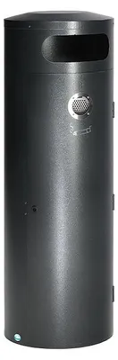 Produktbild von Kombiascher mit Einflügeltür | Ascher innen | 90 Liter, HxBxT 124,5x42x42cm | Verzinkter Stahl | Grau