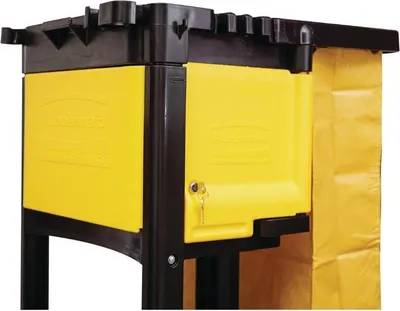 Image de Portes d'armoires verrouillables Rubbermaid pour chariots de nettoyage de concierges